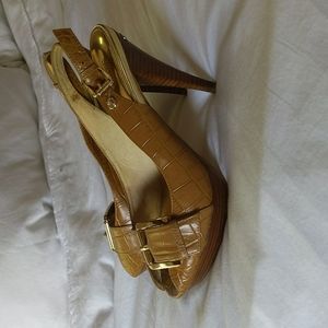 Michael Kors Slingback/Peeptoe Pumps